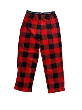 ⭐️ NWT- Calvin Klein Red & Black Buffalo Plaid Pajama Pants- size M/ 7/8